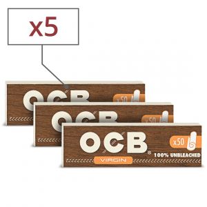Filtres Carton OCB Virgin Perfor&eacute;s x 5 - Neuf
