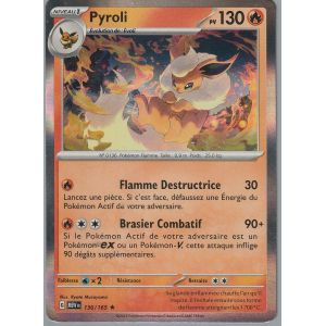 Carte Pokémon - Pyroli - 136/165 - Holo-Rare - Ev3,5 - 151 - Neuf