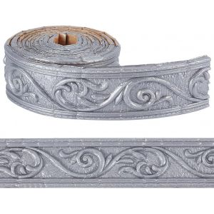 Kalanka-Moulure De Couronne Gris Clair 3d Moulures Flexibles À Décoller Et À Coller Bordure De Bordure Bande De Bordure Cadre De Miroir En Mousse Plinthe Lignes Murales Autocollantes Pour Plafond - Neuf