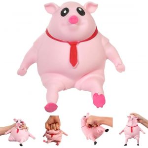 KAL-Jouets À Presser De Cochon, Anti-Stress Cochon,Cochon Jouet, Cochon Jouets À Presser Balles, Jouet Drôle De Cochon Rose, Pour La Détente, Le Divertissement Ou Le Soulagement Du Stress - Neuf