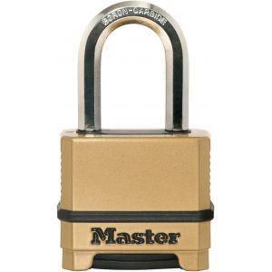 Cadenas haute s&eacute;curit&eacute; [Combinaison] [Zinc] [Anse L] [Ext&eacute;rieur] M175EURDLF id&eacute;al pour les espaces de rangement, les Remises, les Garages, les Remorques, - Neuf