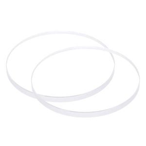 Kal-2pcs Verre De Montre En Cristal Transparent 35,5 Mm De Diamètre, 3 Mm D'épaisseur, Rond, Plat, En Verre Minéral À Haute Transmittance, Pièce Rechange Pour Réparateur De Montres - Neuf