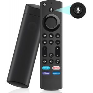 Télécommande vocale de Remplacement (4th GEN) Convient pour Smart TVs Stick (2. Gen & 3. Gen & Lite & 4K), Convient pour Smart TVs Cube (1. Gen & 2. Gen) - Neuf
