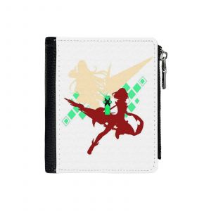 Portefeuille Xenoblade Chronicles 2 - Pyra Mythra_4696 Compact en Simili-Cuir PU Porte-Cartes avec Fermeture Éclair Multi-Poches Unisexe Homme/Femme/Ad - Neuf
