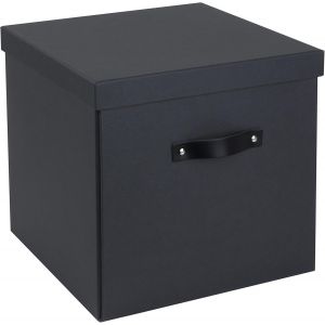 Tianyi-Boite De Rangement Avec Couvercle U2013 Grande Boite Pliable Pour Les Vêtements, Les Jouets, Etc. U2013 Caisse De Rangement Avec Poignée En Panneaux De Fibres Et Papier U2013 Gris Foncé - Neuf