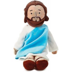 Peluche de 13 pouces Mon ami Jésus, jouet religieux Christ Sauveur Jésus, poupée en peluche, jouets en peluche avec sourire, cadeaux religieux pour garçons et filles ( - Neuf