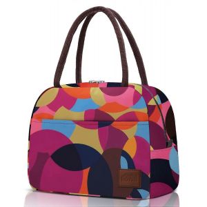 Sac à lunch isotherme sac à lunch portable élégant et à la mode Dots sac à lunch pour les femmes,les enfants,l'école et - Neuf