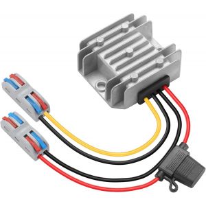 JGD-Convertisseur DC-DC Boost 12V&iquest;24V 3A 72W - Haute efficacit&eacute; 95% (IP67) - pour Camping-Car/Solaire/&Eacute;clairage LED | - Neuf