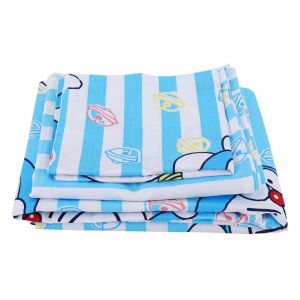 Parure De Lit Pour Bebe En Coton Respirant Avec Housse De Couette Et Drap Plat (N¡Ã?1) - Neuf
