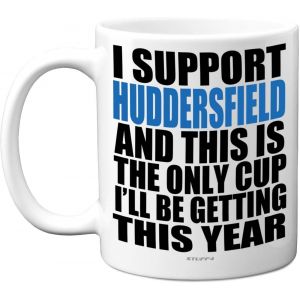 Eryi-Tasse Amusante Avec Ballon De Football - Cadeau Pour Les Fans De Huddersfield - Tasse Footy Only - Tasse De Noël - Cadeau D'anniversaire Pour Fils, Papa, Frère, Oncle, Collègue, Ami, Cousin, 325 - Neuf