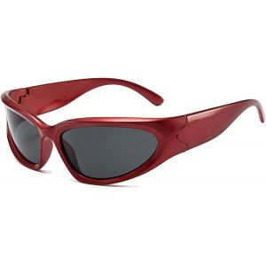 Lunette De Soleil Homme Enveloppantes Femmes-Sport Moda Protection Uv400 V&eacute;lo Vintage R&eacute;tro Lunettes - Neuf