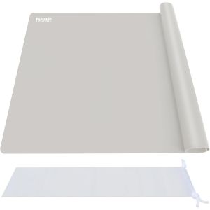 Grand 60x40 Cm Tapis En Silicone Pour Resine, Antiadhésif Tapis De Table Silicone, Résistant À La Chaleur Antidérapant Tapis Silicone Resine Epoxy Pour Travaux Manuels, Bijoux, Gris Foncé - Neuf