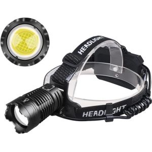 Lampe Frontale Led Rechargeable Par Usb, 200 000 Lumens Super Lumineuses Avec 4 Modes Et Étanche Ipx6, Lampe Frontale Réglable À 90° Pour Le Camping En Plein Air, Le Cyclisme - Neuf