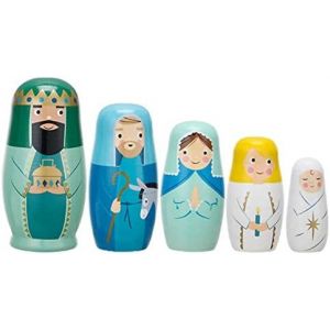 Poupées Russes En Bois, Figurines De Jésus Empilables, Cadeau D'anniversaire Ou De Noël - Neuf