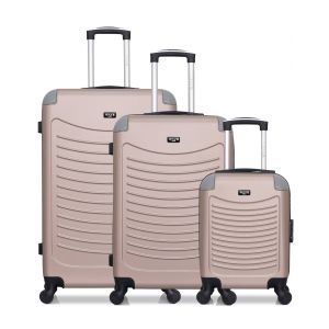 WAVE PARIS - Lot de 3 - Valise Grand format, valise weekend et valise cabine XXS CONGO - Neuf