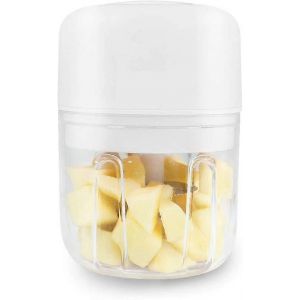 Hachoir &eacute;lectrique mini charge sans fil hachoir &agrave; ail broyeur de l&eacute;gumes m&eacute;langeur de nourriture trancheuse &agrave; viande multifonctionnelle - Neuf