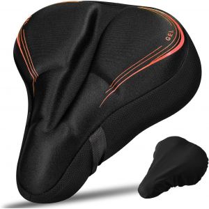Housse De Selle De Vélo,Couvre Selle Avec Protege Pluie Velo,Coussin Selle Pour Hommes Et Femmes,27.5 * 23.5cm Coussin Pour Vélo De Route,E-Bike,Vélo D'exercice,Bleu.[C12] - Neuf