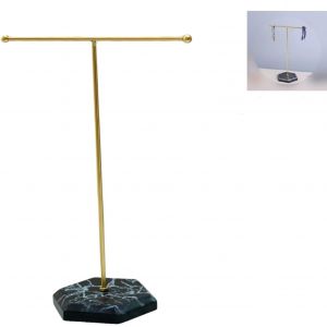 Nbgcm-Présentoir De Collier En T En Métal,Présentoir À Bijoux En Forme De T Organisateur De Bijoux Porte-Boucles D'oreilles,Porte Chaîne En T,Présentoir À Clous D'oreille Pour Bagues,Colliers,Montres - Neuf