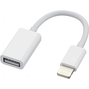 Adaptateur Lightning vers USB Câble OTG pour Apple iPhone 14 13 12 11 Pro Max 7 8 Plus X SE XS XR Pour iPad Air Clé Télécharger Photo Souris Lecteur Cartes Accessoires Carte Lecteur Jack Répartiteur - Neuf
