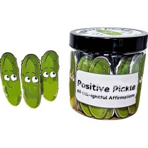 60 Cartes D'affirmation Positives En Forme De Cornichons Dans Un Bocal Pour Une Motivation Quotidienne - Neuf
