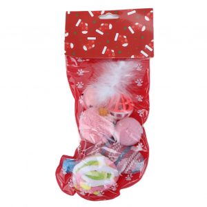 Hjlian Jouet Pour Chat, Bas De Noel En Peluche, Ensemble De Jouets Pour Chats De Tout Age Et De Toute Periode - Neuf