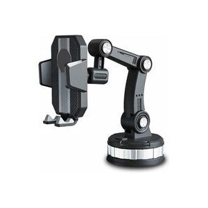 Support De Téléphone Pour Voiture (Noir), Support De Téléphone À Ventouse, Universel Pour Tableau De Bord/Pare-Brise/Pop-Up À Un Bouton - Neuf