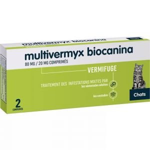 Biocanina Multivermyx Chat 80/20 Mg 2 Comprim&eacute;s - Neuf