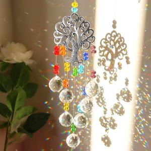 MEVRONISSHOP-Attrape Soleil, Attrape-Soleil en Cristal, Sun Catcher, Suncatcher Pendentif, Attrape Soleil Cristal Suspendu D&eacute;coration Ornement Capteur, Suspendu pour Fen&ecirc;tre Jardin F&ecirc;te Mariage - Neuf