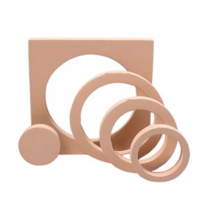 Accessoires de photographie, blocs de mousse rigide, formes geometriques pour bijoux, cosmetiques, prise de vue a plat, couleur de peau, combinaison ronde - Neuf