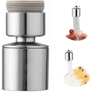 Robinet à filtre d'aérateur pivotant à 360°,aérateur de robinet,aérateur à double fonction,aérateur rotatif,pour robinets avec filetage extérieur M22 ou filetage intérieur M24,( - Neuf