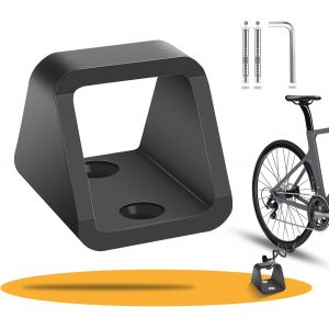 Bicycle Wall Anchor, 5mm Thick Steel With 2 Sets Of 304 Stainless Steel Screws, Stable Wall Anchor And Ground Anchor, Bicycle Anti-Theft Protection With Wall Mount - Neuf