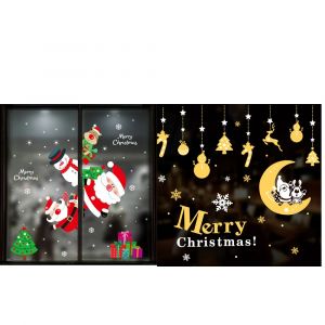 Autocollant De Fenêtre De Noël (70x50cm) A - Neuf