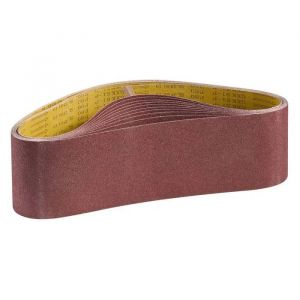 Lot de 10 Bandes Abrasives-Duoku-152 x 1219 mm-Grain 80-oxyde d'Aluminium-Adapt&eacute;es aux Ponceuses &agrave; Bande - Neuf