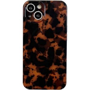 Ershi-Coque De Protection Mignonne Pour Iphone 14 Plus/15 Plus - Motif Léopard Tortue Blindé - Impression Animale - Pour Femmes Et[7788] - Neuf