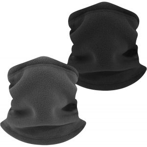 Polaire Neck Warmer Cache-Cou,Hiver Doux Épais Doublure Polaire Echarpe Élastique Cou Gaiter,Coupe-Vent Ski Cache-Cou Masque Cagoule Pour Hommes Et Femmes-Taille Universelle.[T329] - Neuf
