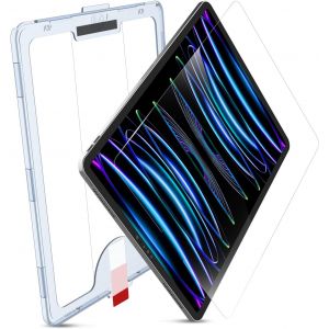 1 Pi&egrave;ces Protecteur D'&eacute;cran En Verre Tremp&eacute; Compatible Avec Ipad Pro 12,9"" (2022 & 2021 & 2020 & 2018) Ultra Transparent,Anti-Rayures,Compatible Avec Les Coques,Ez Kit - Neuf