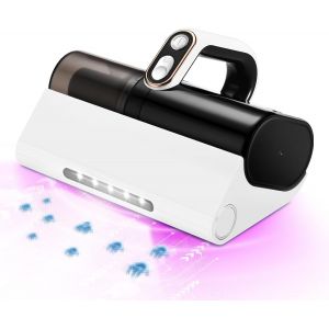 Aspirateur anti-acariens pour matelas, avec lumière UV et filtre HEPA, 500 W, aspirateur à main, nettoyeur de matelas, élimine 99,9 %, aspirateur anti-acariens pour lits, coussins, canapés et - Neuf