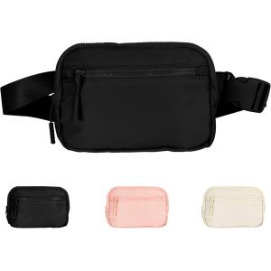 ytseazn-Sac Banane Pour Homme Et Femme-Imperméable-Avec Sangles Réglables-Pour Le Sport,L'Extérieur,Le Jogging,Le Vélo,Le Fitness,Noir ,21(L)X3(B)X14.5(H)Cm,Sac Banane - Neuf