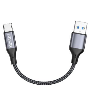 THEF-Cable USB C [USB 3.0, 15CM], Cable USB Type C Charge Rapide 3A QC 3.0 Nylon Tressé Cable Chargeur USB C pour iPhone 16 15 Plus Pro Max, Samsung Galaxy S24/S23/A54, Huawei P40/P30, Google Pixel - Neuf