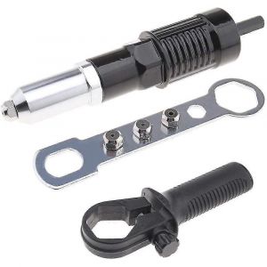 Adaptateur de connecteur de conversion de rivet électrique Fixation d'insert de riveteuse à joint riveté avec H antidérapant - Neuf