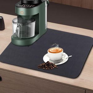 Nbgcm-Tapis De Machine À Café, 40 X 30 Cm Tapis Vaisselle Absorbant, Tapis Auto Sechant, Tapis De Séchage À Vaisselle De Plat Absorbant, Tapis Egouttoir Vaisselle - Neuf