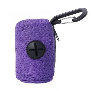 Les Excr&eacute;ments De Chien Sac De Distributeur De Maille De Plomb Pi&egrave;ce Jointe, Fermeture &Agrave; Glissi&egrave;re Pochette De Rangement 2.73 X 0,95 En, De Grande Capacit&eacute; Portable Titulaire, Violet - Neuf