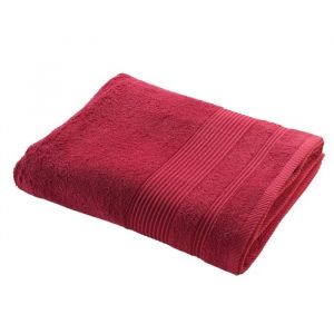 Serviette Ou Drap De Bain En Coton 90 X 150 Cm Tendresse Rouge - Neuf