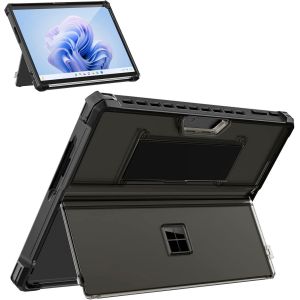 ?tui pour Microsoft Surface Pro 11, Surface Pro 10, Surface Pro 9 13 Pouces, Coque de Protection Robuste Tout-en-Un avec Support, Housse Tablette Compatible avec Clavier Type Cover, Noir Givr&iquest;&iquest; - Neuf