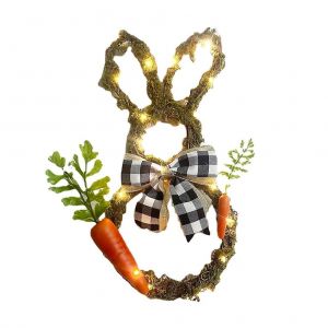 Lapin de p&acirc;ques Couronne de Ruban de D&eacute;coration pour la Porte d'entr&eacute;e, Mur, Fen&ecirc;tre - BRICOLAGE Maison du Parti du D&eacute;cor, 60 Pouces Ficelle qui pend - Neuf