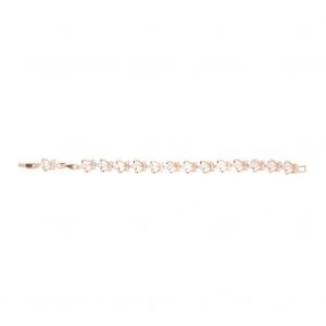 Bracelet En Cuivre Et Pierres Semi-Precieuses Pour Femme, Accessoire De Bijouterie Simple (Blanc) - Neuf
