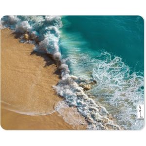 Tapis De Souris Avec Motif Vagues Du Haut I 24 X 19 Cm I Tapis De Souris De Taille Standard I Impression De Qualité Sur Caoutchouc Cellulaire I Antidérapant Imperméable Et Lavable I Dv_1243 - Neuf