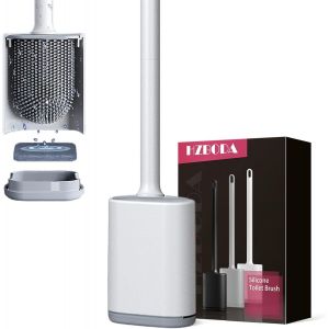 Brosse Toilettes Wc Silicone Noir Suspendu Murale Balai Toilette Wc Silicone Avec Support &Agrave; S&eacute;chage Rapide Mural Balayette Wc - Neuf