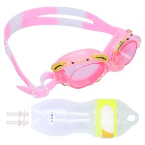 Hjlian Lunettes De Natation Pour Enfants, Design De Dessin Anime, Avec Boite De Rangement Et Bouchons D'oreilles Pour Garcons Et Filles - Neuf