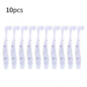 Lot De 10 Leurres Artificiels En Plastique Souple De 5 Cm Pour Poissons, Appats Pour Vers, Larves, Accessoires Pour Materiel De Peche B - Neuf